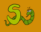 Dibujo Serpiente pintado por suleinny