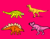 Dibujo Dinosaurios de tierra pintado por taisa