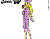 Dibujo Barbie de chef pintado por clau8dia