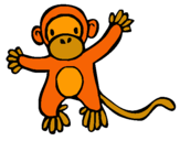 Dibujo Mono pintado por netpity