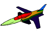 Dibujo Jet pintado por dfdgd