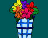 Dibujo Cesta de flores 3 pintado por migl
