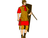 Dibujo Soldado romano pintado por loloiy