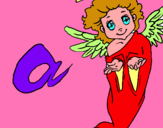 Dibujo Ángel pintado por abrillll
