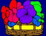 Dibujo Cesta de flores 12 pintado por lucilacoppol
