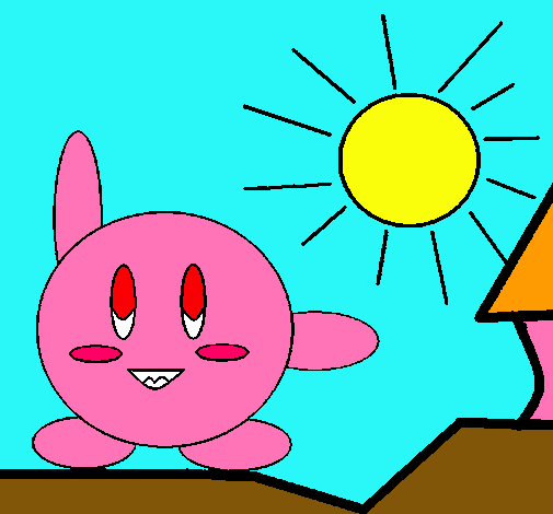 Kirby en un día soleado