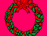 Dibujo Corona de navidad pintado por 060744