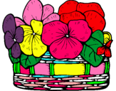 Dibujo Cesta de flores 12 pintado por sheny