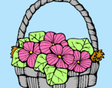 Dibujo Cesta de flores 6 pintado por udaner