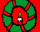 Dibujo Corona de navidad II pintado por 060744
