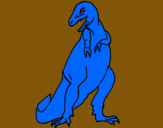 Dibujo Tiranosaurios rex pintado por maryjobel