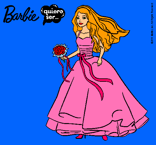 Barbie vestida de novia