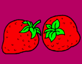 Dibujo fresas pintado por davidfr