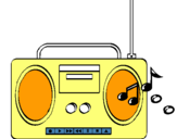 Dibujo Radio cassette 2 pintado por MikelG