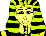 Dibujo Tutankamon pintado por karlent