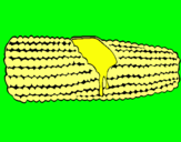 Dibujo Mazorca de maíz pintado por 451225021514