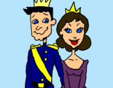 Dibujo Príncipe y princesa pintado por ermo0xita 