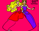 Dibujo Barbie y su amiga súper felices pintado por llllllllllll