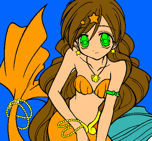 Dibujo Sirena pintado por Natica 