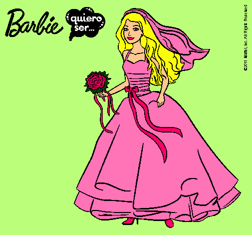 Barbie vestida de novia