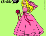 Dibujo Barbie vestida de novia pintado por kkkkjhhjhg