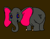 Dibujo Elefante pequeño pintado por more_love 