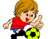Dibujo Chico jugando a fútbol pintado por DaviLiLLo
