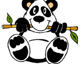 Dibujo Oso panda pintado por karlacvcr