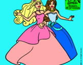 Dibujo Barbie y su amiga súper felices pintado por Ainhize19