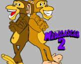 Dibujo Madagascar 2 Manson y Phil 2 pintado por kfhcnxgxbdxh