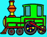 Dibujo Tren pintado por yeray09