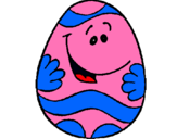 Dibujo Huevo de pascua feliz pintado por ffffffffffff