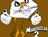 Dibujo Madagascar 2 Alex pintado por jklukg