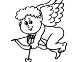 Dibujo Cupido pintado por mona06