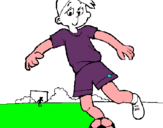 Dibujo Jugar a fútbol pintado por avatar