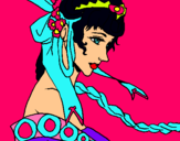 Dibujo Princesa china pintado por DANDY