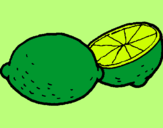 Dibujo limón pintado por limon