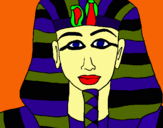 Dibujo Tutankamon pintado por juliaha31