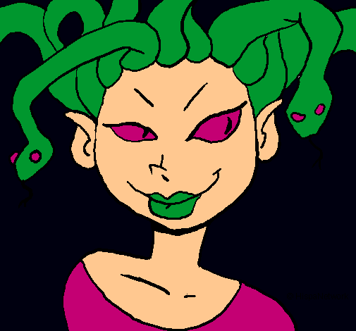 Mujer medusa