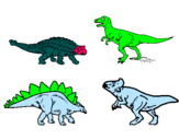 Dibujo Dinosaurios de tierra pintado por sdwewc