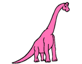 Dibujo Braquiosaurio pintado por joses