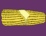 Dibujo Mazorca de maíz pintado por FRANYA16