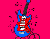 Dibujo Guitarra eléctrica pintado por fernndacora