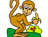 Dibujo Mono pintado por johen