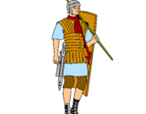 Dibujo Soldado romano pintado por brayanandres