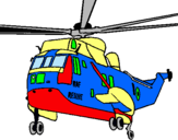 Dibujo Helicóptero al rescate pintado por 65555