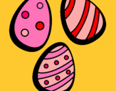 Dibujo Huevos de pascua IV pintado por salazar