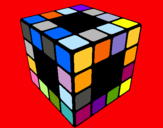 Dibujo Cubo de Rubik pintado por marcis