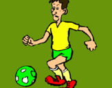 Dibujo Jugador de fútbol pintado por BYRON