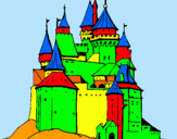 Dibujo Castillo medieval pintado por loloiy